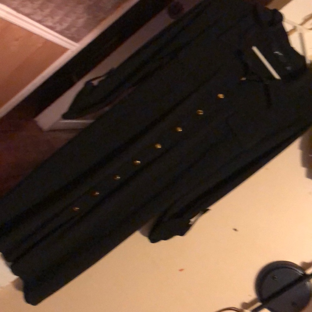 Black middle length dress